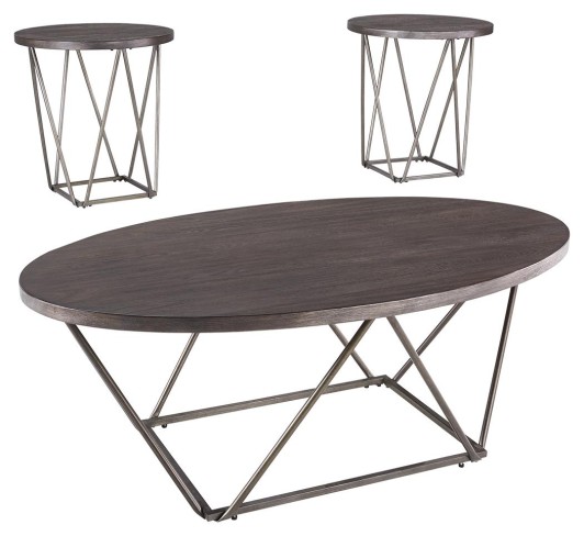 Neimhurst dark brown 3 pack tables